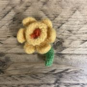 Poppy & Daffodil Brooches