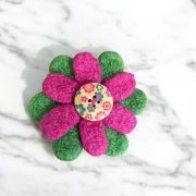 Double Daisy Brooch