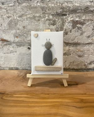 Cat Pebble Canvas