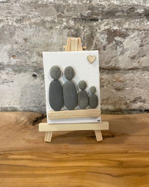 Two & Two Children Pebble Canvas