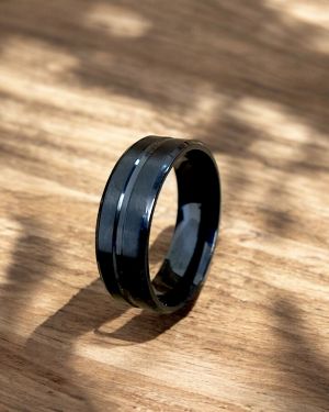 Black Ring With Line