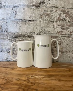 Blodau Green Jugs