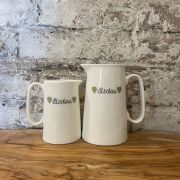 Blodau Green Jugs