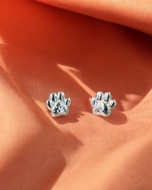 Paw Print Studs