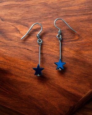 Blue Star Earrings