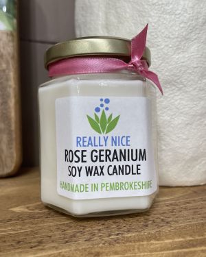 Rose Geranium Jar Candle