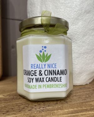 Orange And Cinnamon Jar Candle