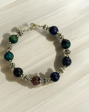 Blue And Green Tiger’s Eye Bracelet