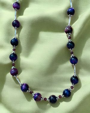 Purple Tiger’s Eye Necklace