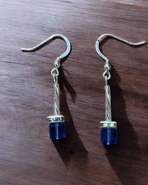 Blue Crystal Earrings