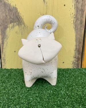 Ceramic Daisy Cat