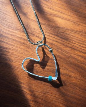 Blue Heart Necklace