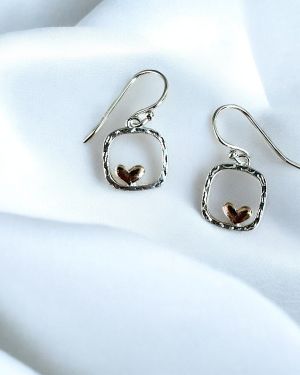 Heart Frame Earrings