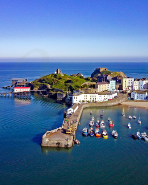 Calm Spring Evening Tenby Harbour