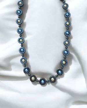 Gold And Silver Hematite Necklace