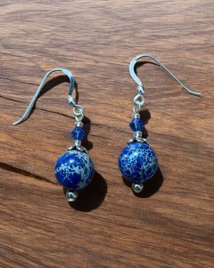 Blue Jasper Earrings