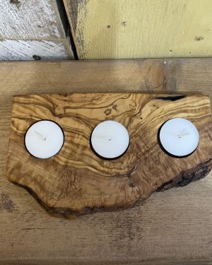 Olivewood Tealight Holder