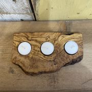 Olivewood Tealight Holder