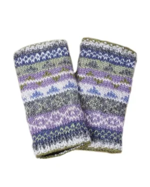 Classic Fairisle Olive Handwarmer