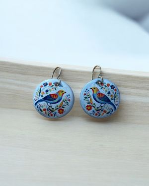 Ceramic Bird Earrings