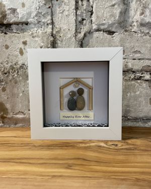 Mr And Mrs Wedding Pebble Frame