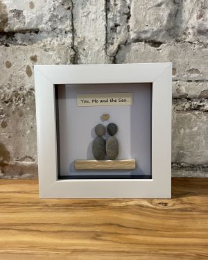 You Me And The Sea Pebble Frame