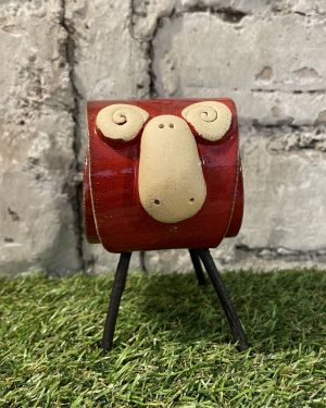 Ceramic Red Ram Ornament