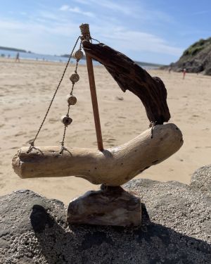 Medium Driftwood Boat