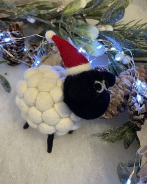 Tessa The Bobble Sheep At Christmas