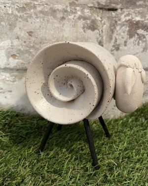 Ceramic Daisy Sheep Ornament