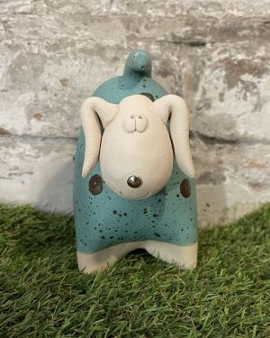 Ceramic Turquoise Dog