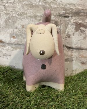 Ceramic Pink Dog