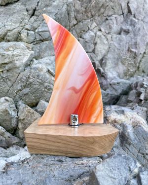 Orange Glass Boats