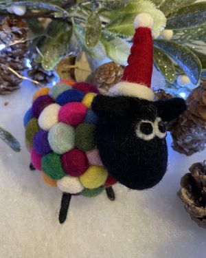 Ziggy The Bobble Sheep At Christmas