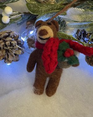 Festive Bear Christmas Decoration