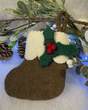 Christmas Pudding Stocking Decoration