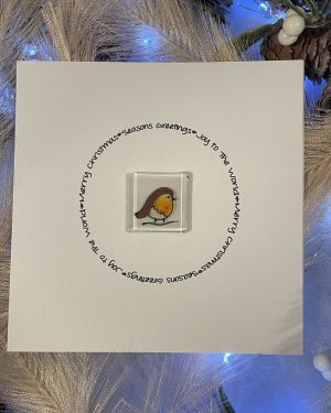 Magnet Robin Christmas Card