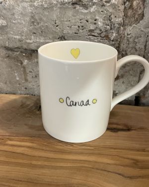 Yellow Cariad Mug