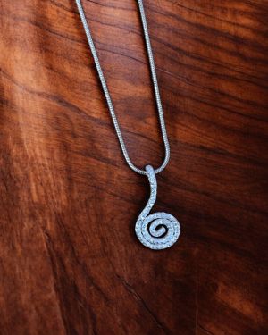 Textured Spiral Necklace