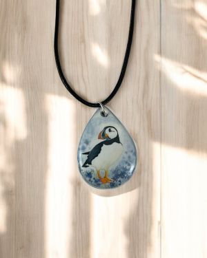 Ceramic Puffin Necklace