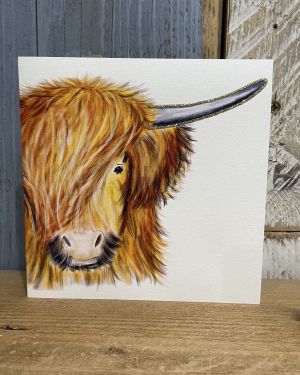 Highland Cow Card