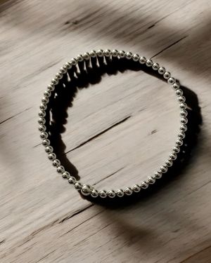 Silver Bead Bracelet