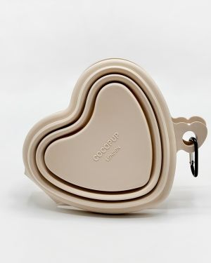 Pink Collapsible Heart Bowl