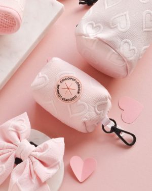 Baby Pink Heart Poo Bag Holder