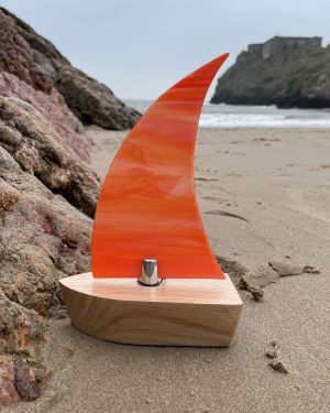 Orange Glass Boat