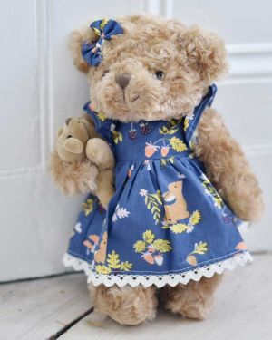 Teddy Bear With An Enchanted Forest Dress